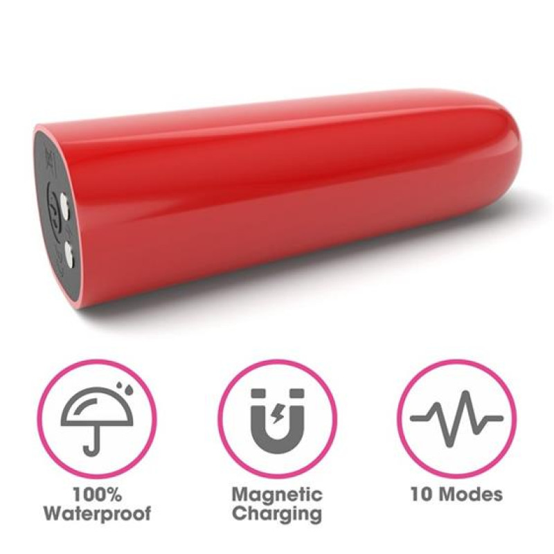 Виброшарики LoveToy IJOY Rechargeable Bullet Scream Red