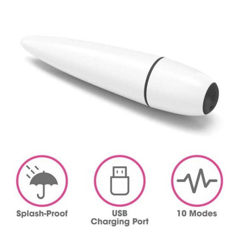 Віброкуля LoveToy IJOY Rechargeable Power Play White