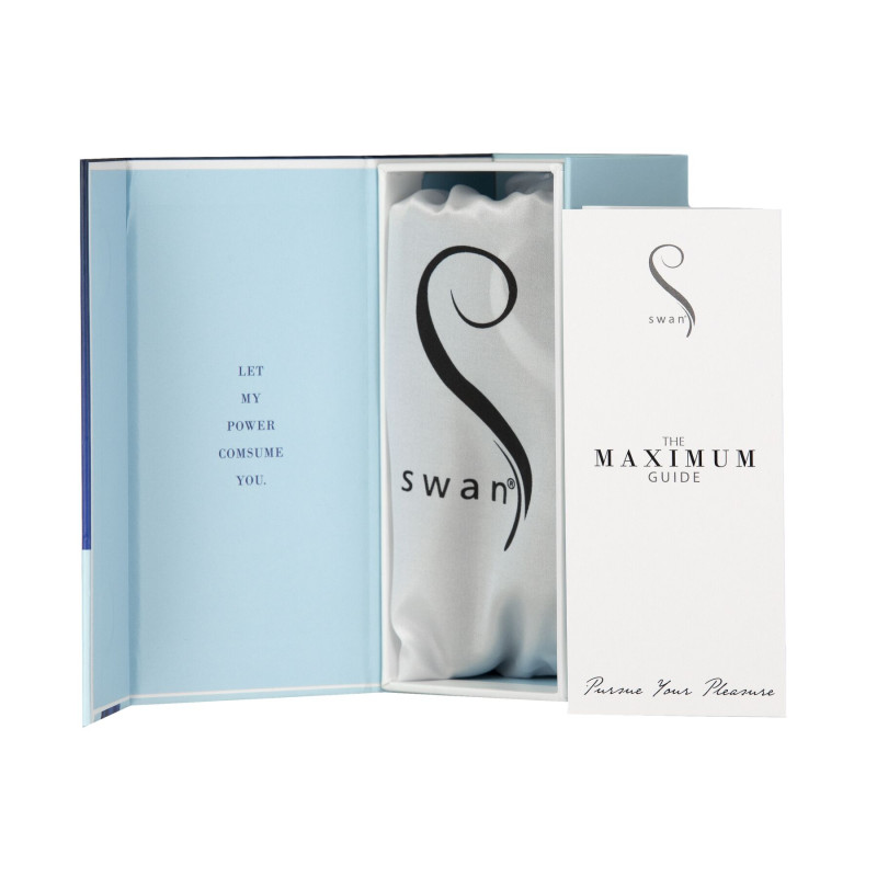 Виброшар Swan Maximum + Comfy Cuff Blue, супермощная, разная интенсивность, силиконовая манжета