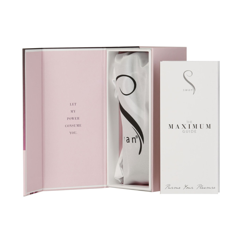 Виброшар Swan Maximum + Comfy Cuff Pink, супермощная, разная интенсивность, силиконовая манжета