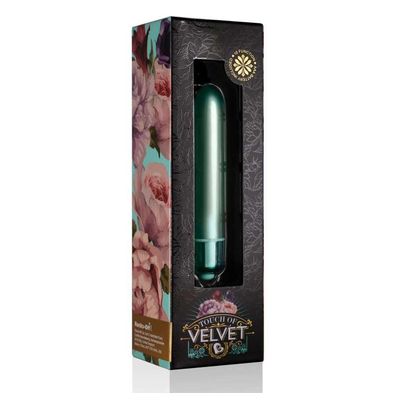 Віброкулька Rocks Off RO-90mm Touch of Velvet Aqua Lily матова