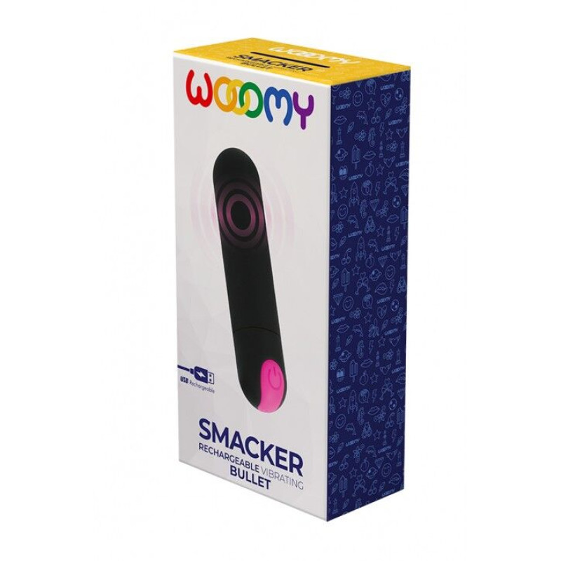 Виброшар Wooomy Smacker, перезаряжаемый, 10 скоростей вибрации