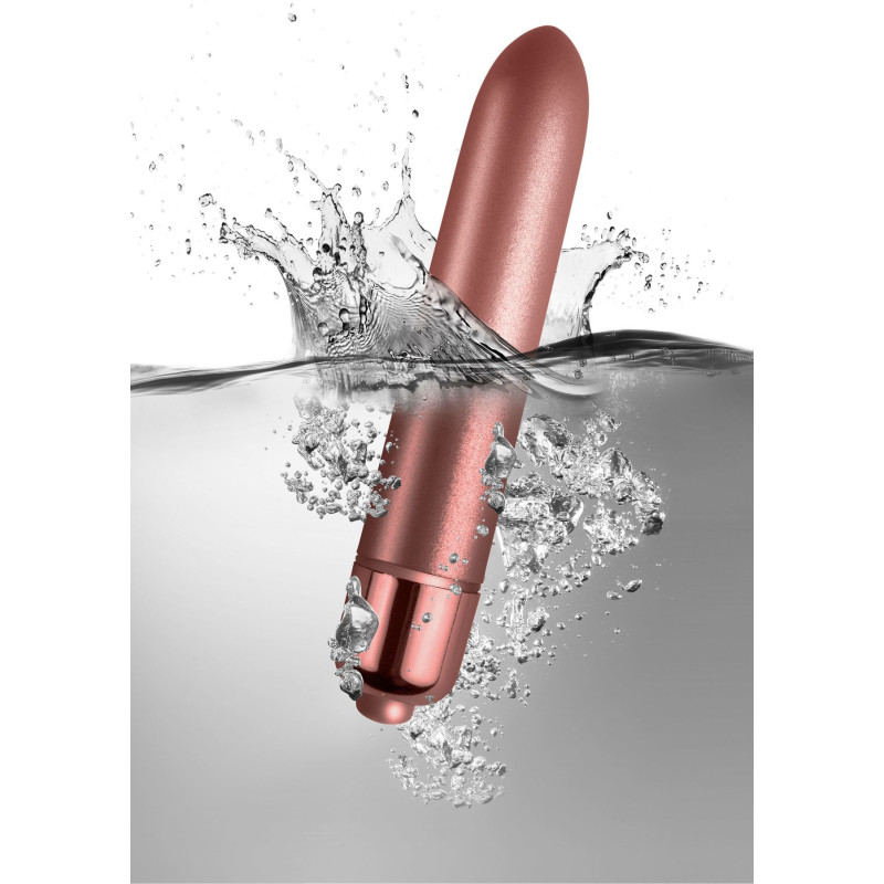 Вибропуля Rocks Off RO-90mm Touch of Velvet Rose Blush матовая