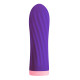 Виброшар S Pleasures Bullets Twist & Shout Purple, фиолетовая, ребристая поверхность, 10 режимов
