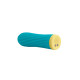Віброкуля S Pleasures Bullets Twist & Shout Turquoise, бірюзова, ребриста поверхня, 10 режимів