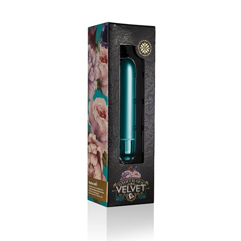 Вибропуля Rocks Off RO-90mm Touch of Velvet Peacock Petals Матовая