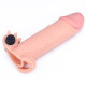 Удлиняющая насадка на пенис LoveToy Pleasure Extender Sleeve Vibro Телесная 055