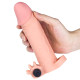 Удлиняющая насадка на пенис LoveToy Pleasure Extender Sleeve Vibro Телесная 055