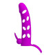 Насадка на член Pretty Love 6 Inch Vibrating Penis Sleeve Фіолетова