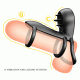 Насадка на член Pretty Love Vibrating Penis Sling Jammy Black