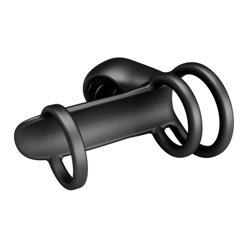 Насадка на член Pretty Love Vibrating Penis Sling Jammy Black