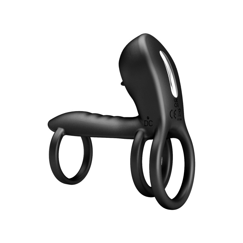 Насадка на член Pretty Love Vibrating Penis Sling Jammy Black