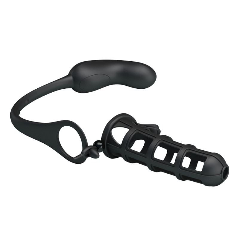 Насадка на член Pretty Love Hercules Penis Sheath Чорна BI0556