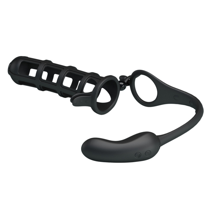 Насадка на член Pretty Love Hercules Penis Sheath Чорна BI0556