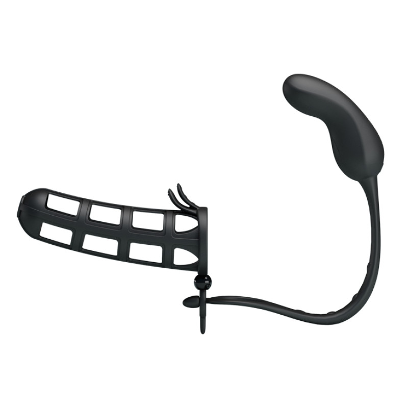 Насадка на член Pretty Love Hercules Penis Sheath Чорна BI0556