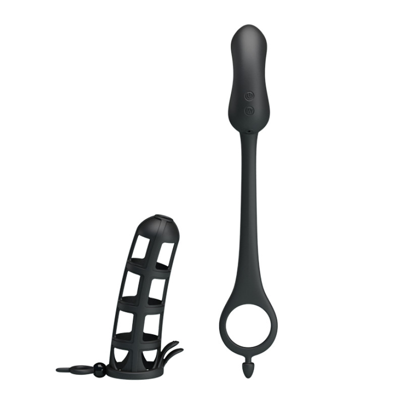 Насадка на член Pretty Love Hercules Penis Sheath Чорна BI0556