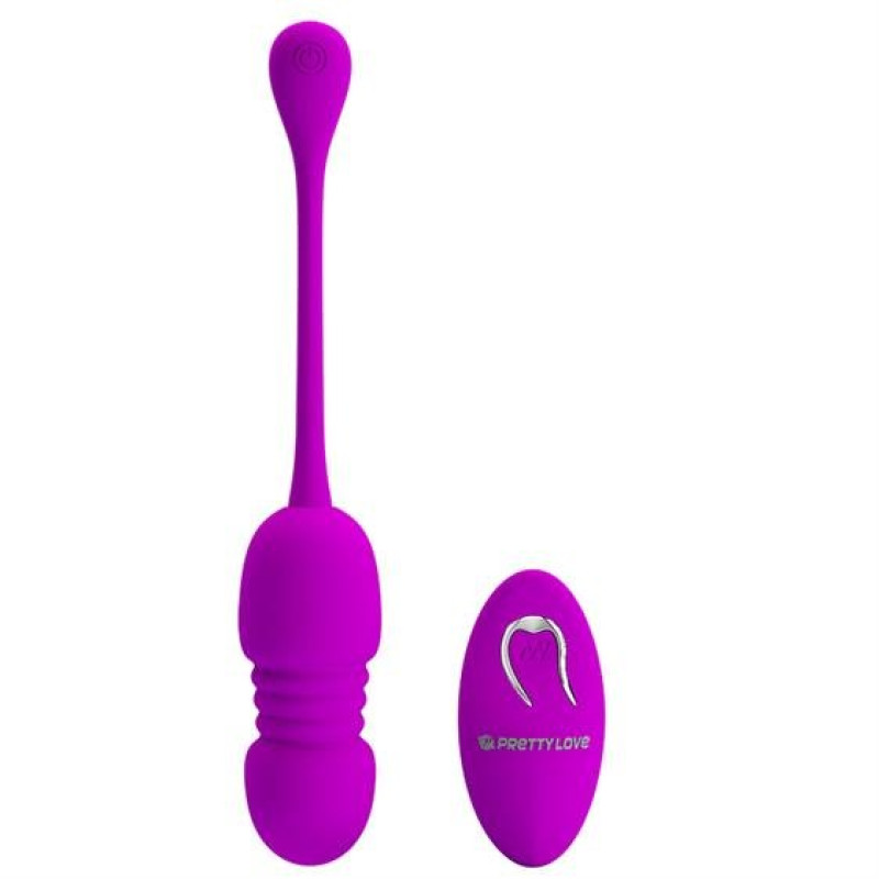 Віброяйце Pretty Love Callieri Thrusting Vibrating Egg Purple