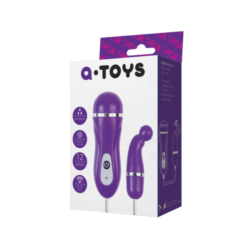 Віброяйце Toyfa A-toys Фіолетове 1,4см