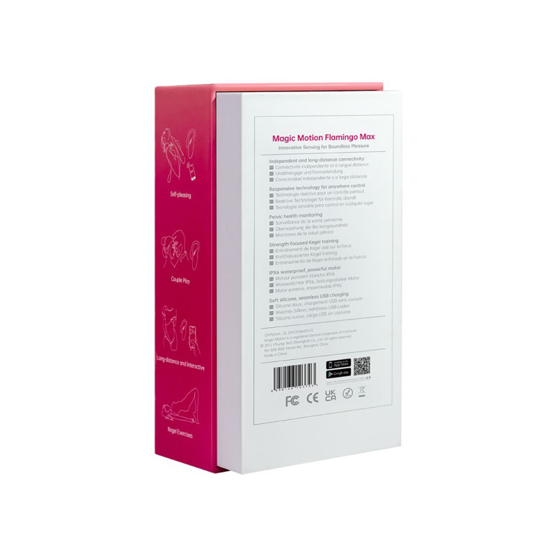 Смарт-віброяйце Magic Motion Flamingo Max Orange 2 в 1: віброяйце та тренажер Кегеля, 10 режимів