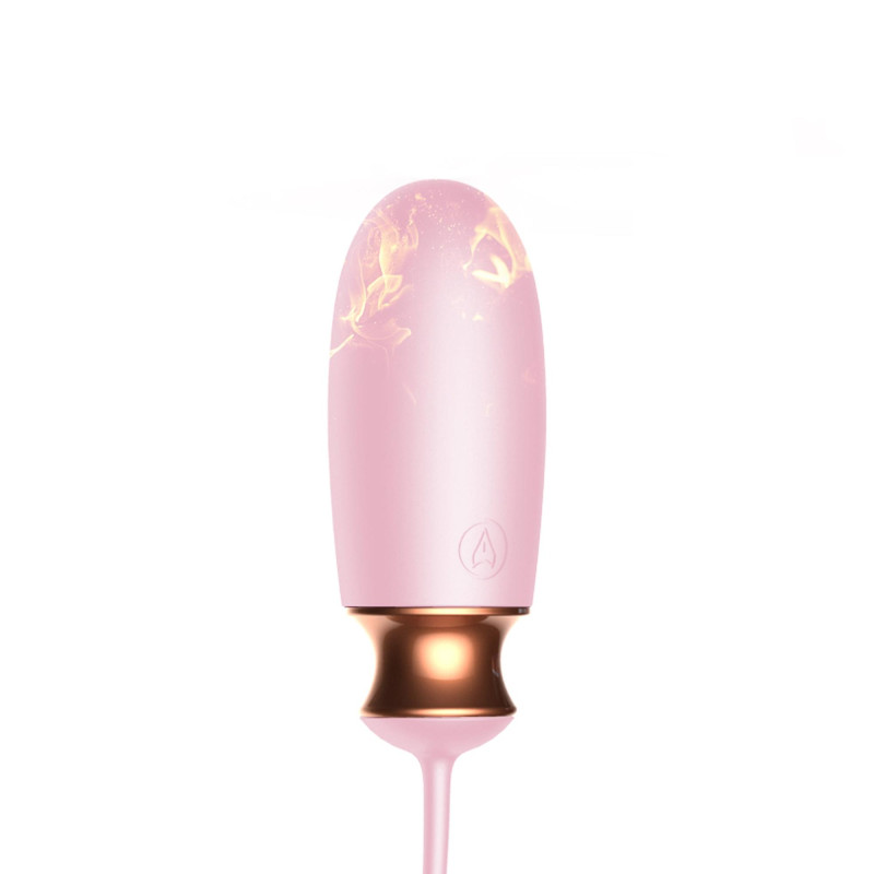 Віброяйце B - Series Fox Vibrating Silicone Love Egg, USB, 10 Function, Heating, Voice Control Pink