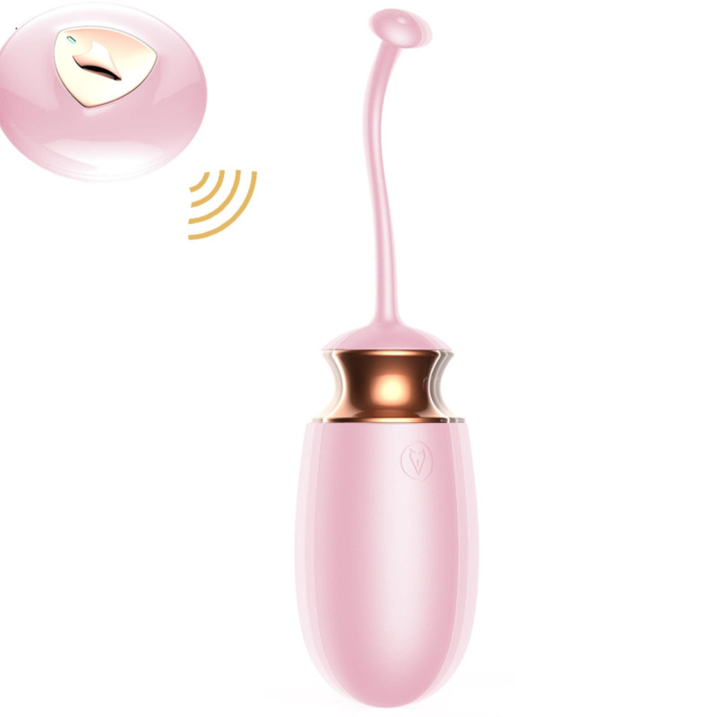 Віброяйце B - Series Fox Vibrating Silicone Love Egg, USB, 10 Function, Heating, Voice Control Pink