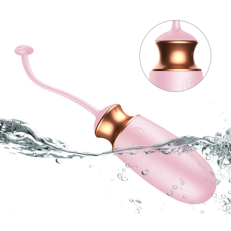 Віброяйце B - Series Fox Vibrating Silicone Love Egg, USB, 10 Function, Heating, Voice Control Pink