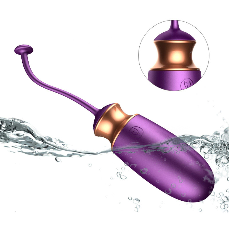 Виброяйцо B - Series Fox Vibrating Silicone Love Egg, USB, 10 Function, Heating, Voice Control Purple