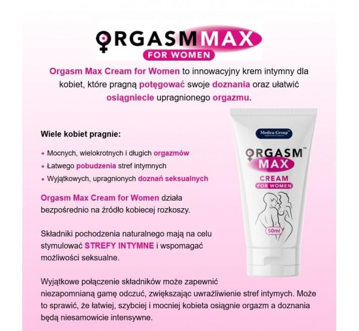 Крем для жінок Medica Group Orgasm Max 50 мл
