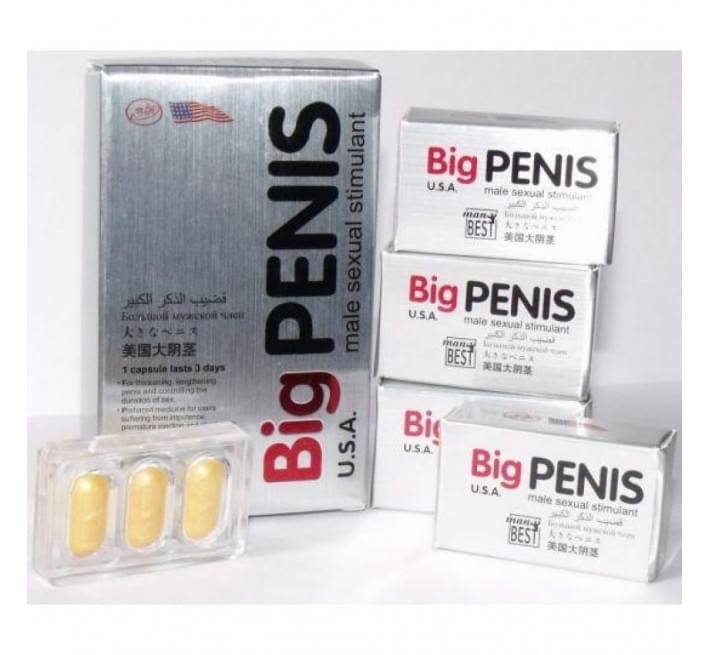 Таблетки для потенции Big Penis 3 шт