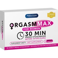 Таблетки Medica Group ORGASM MAX оргазм та лібідо жінок, (ціна за упаковку, 2 капсули)