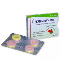 Пігулки для потенції Kamagra-100 полуничка та лимон 4 таблетки