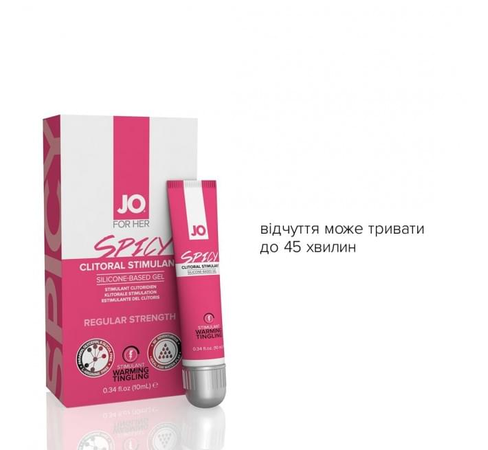 Возбуждающий гель для клитора System JO SPICY WARMING 10 мл