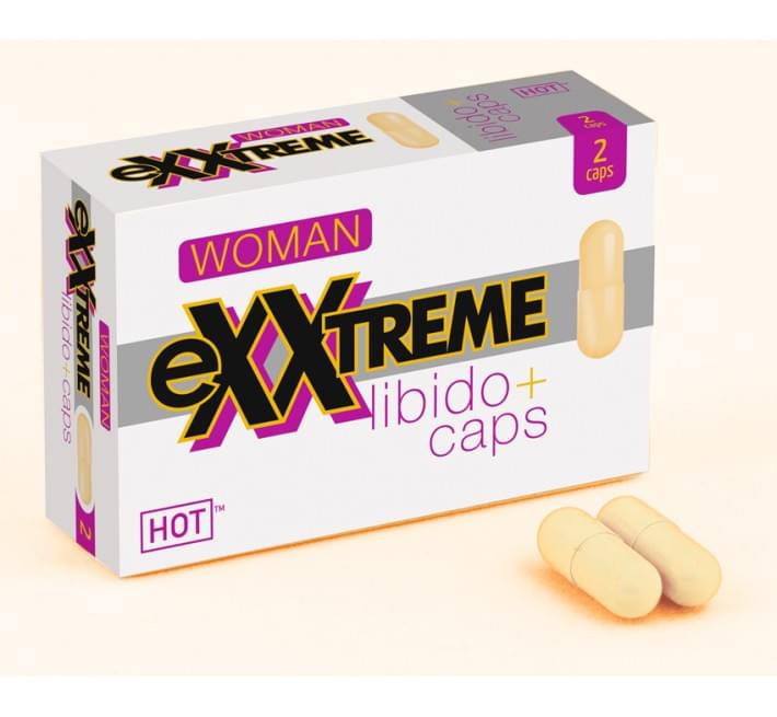 Капсулы для повышения либидо и желания для женщин Hot еXXtreme 2 шт в упаковке
