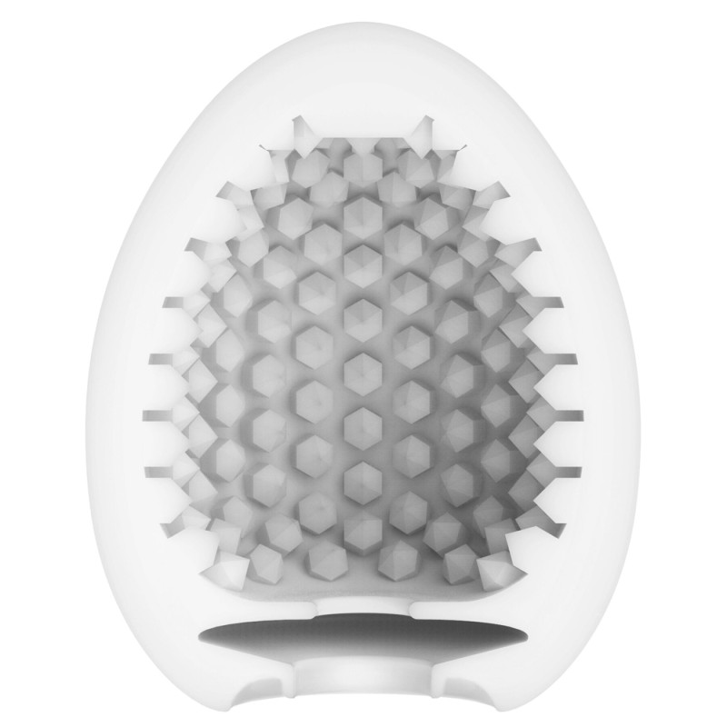 Мастурбатор-яйце Tenga Egg Stud із шестикутними виступами