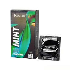 Holographic Recare Ultra Thin Mint Condoms 12шт, ультратонкі, аромат: м'ята