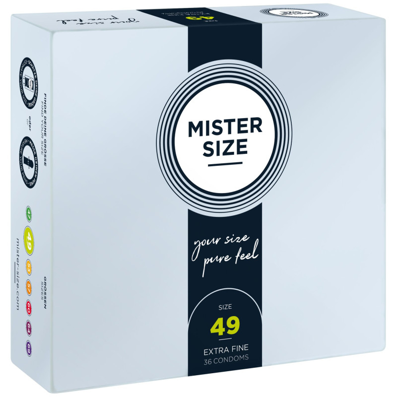 Mister Size - pure feel - 49 (36 condoms), товщина 0,05 мм