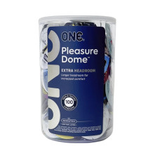 Набор ONE Pleasure Dome, 100 шт, гладкие, с расширенной головкой, упаковка-тубус