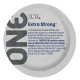 ONE Extra Strong, 1 шт, розширена форма, зі змазкою, підходить для анального сексу