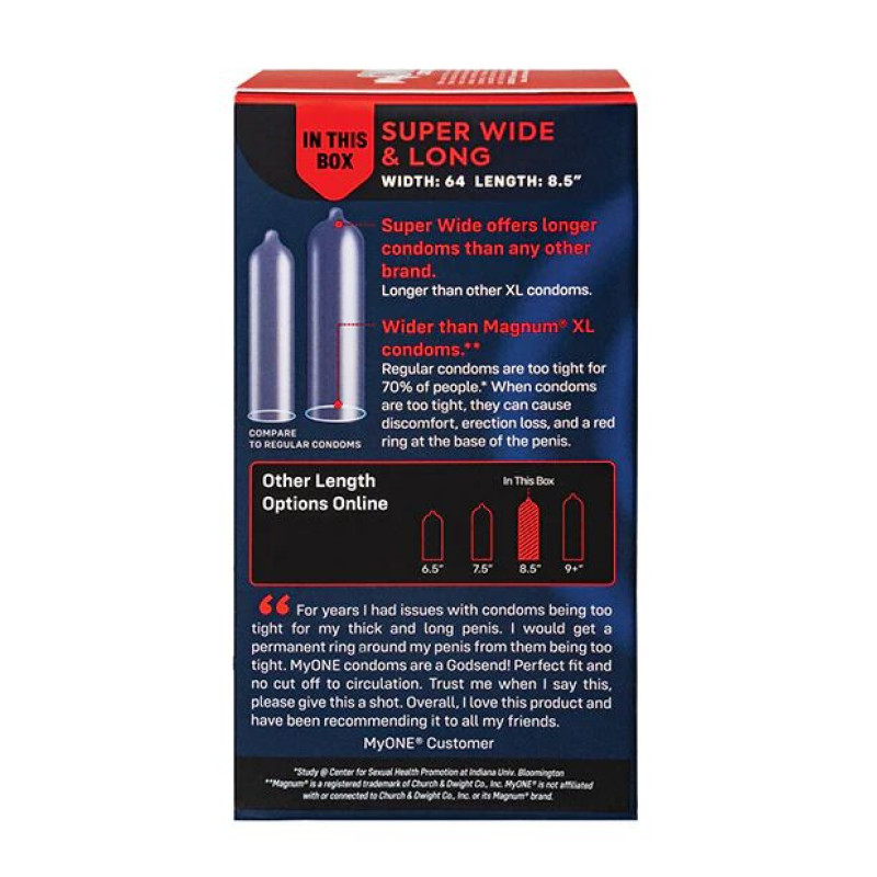 MyONE Super Wide & Long 10 шт, картонна коробка