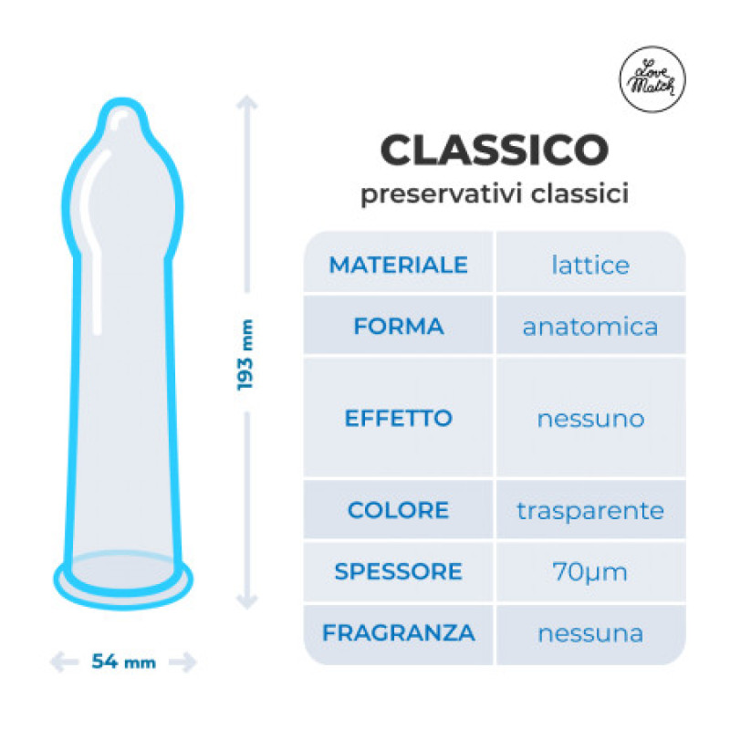 Love Match Classico (Classic), 54 мм, 6 шт