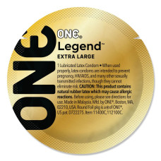 ONE Legend XL, 1 шт, збільшений розмір, розширення на кінці, зі змазкою