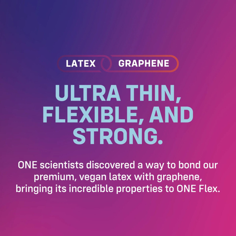 ONE Flex Graphene Condom 3 шт, картонна коробка