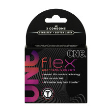 ONE Flex Graphene Condom 3 шт, картонна коробка