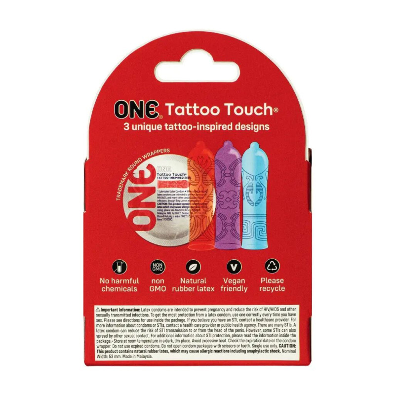 ONE Tattoo Touch 3 шт, картонна коробка