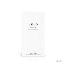 LELO HEX Condoms Original 12 Pack, тонкие и суперпрочные