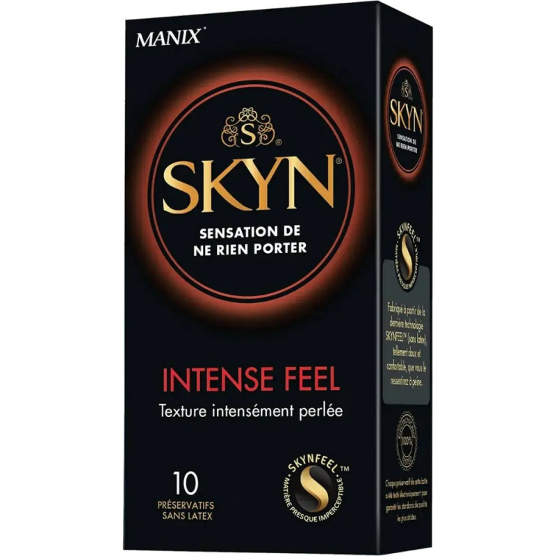 Безлатексні з рельєфом SKYN Intense Feel 5 шт