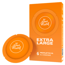 Love Match Extra Large, 57 мм, 6 шт