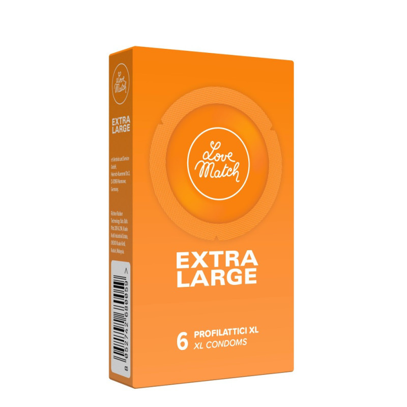 Love Match Extra Large, 57 мм, 6 шт