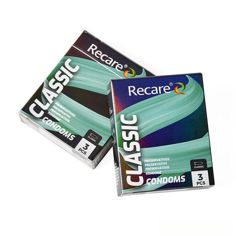Holographic Recare Classic Condoms 3 шт, класичні