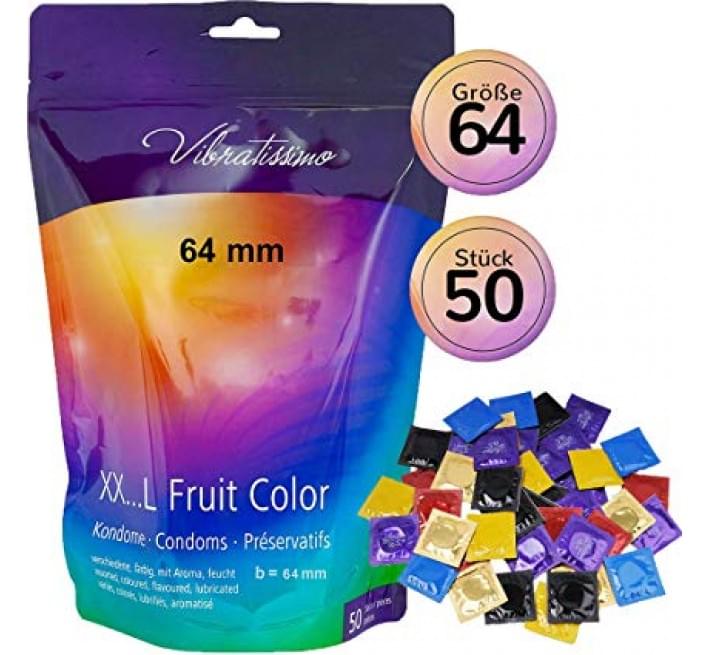 Vibratissimo XX ... L Fruit Color, 64 мм, 50 шт